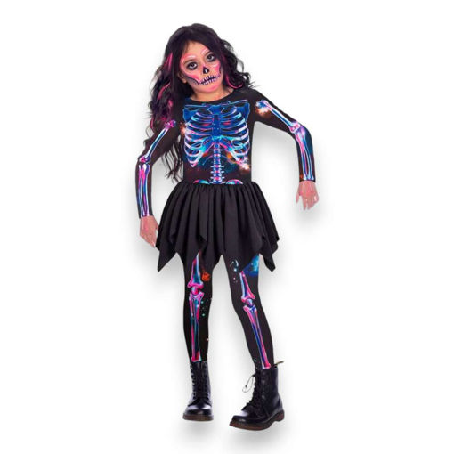 Picture of RECYCLED SKELETON GIRL COSTUME 8-10 YEARS